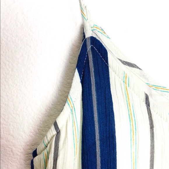 Aqua Selvedge Stripe Strappy Dress in sz Small i - Picture 5 of 5